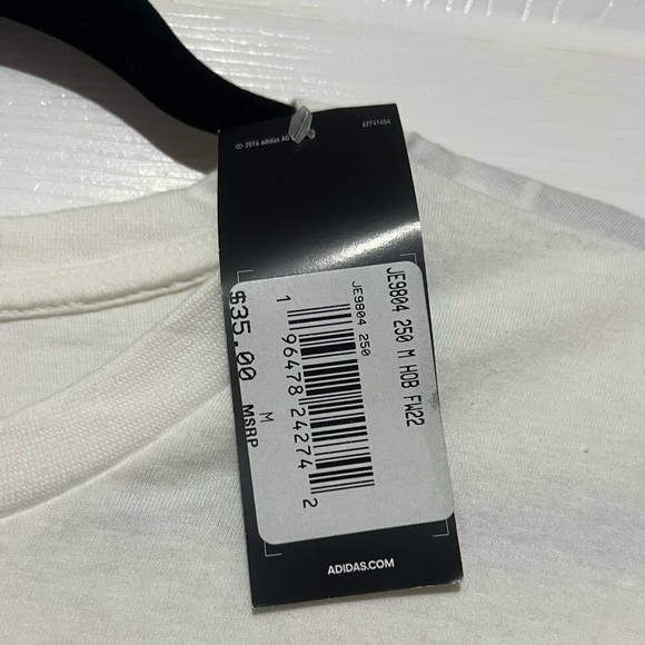 💗 *NWT* Adidas - Men's White Bienvenido a Miami - Messi T-Shirt - Picture 5 of 9